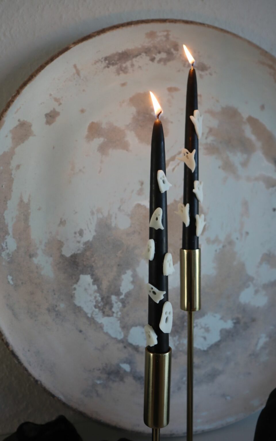 3er Set Halloween Geisterkerzen - Gruselige Deko Kerzen Für Die Halloween Party