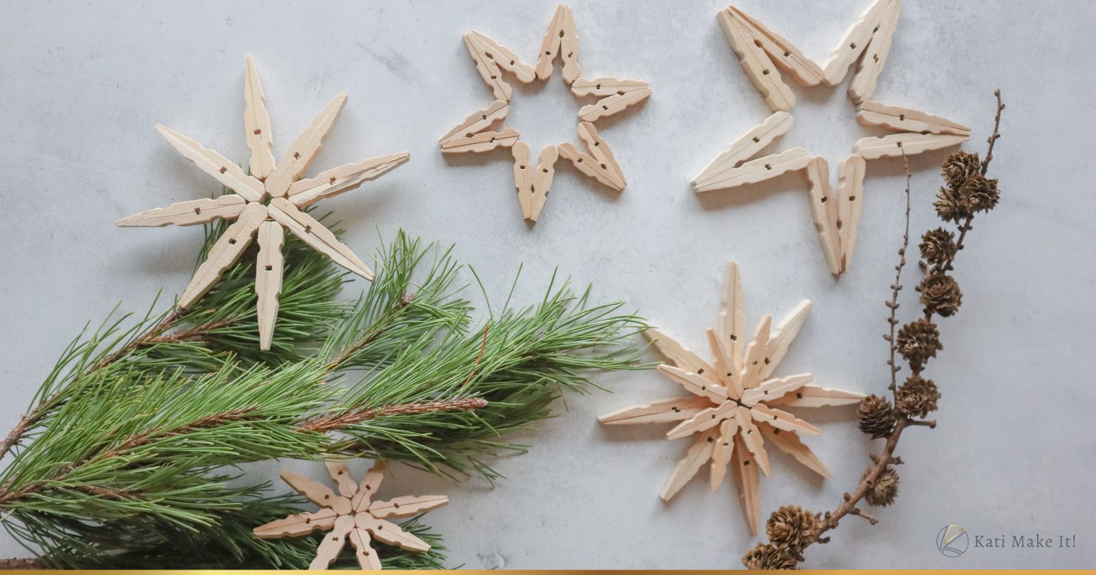 Selbstgemachte Wäscheklammer Sterne – DIY-Adventsschmuck, der bezaubert! Verwandle Wäscheklammern in festliche Fensterdeko & Geschenkanhänger in Stern-Form. Bekannt aus ARD Buffet
