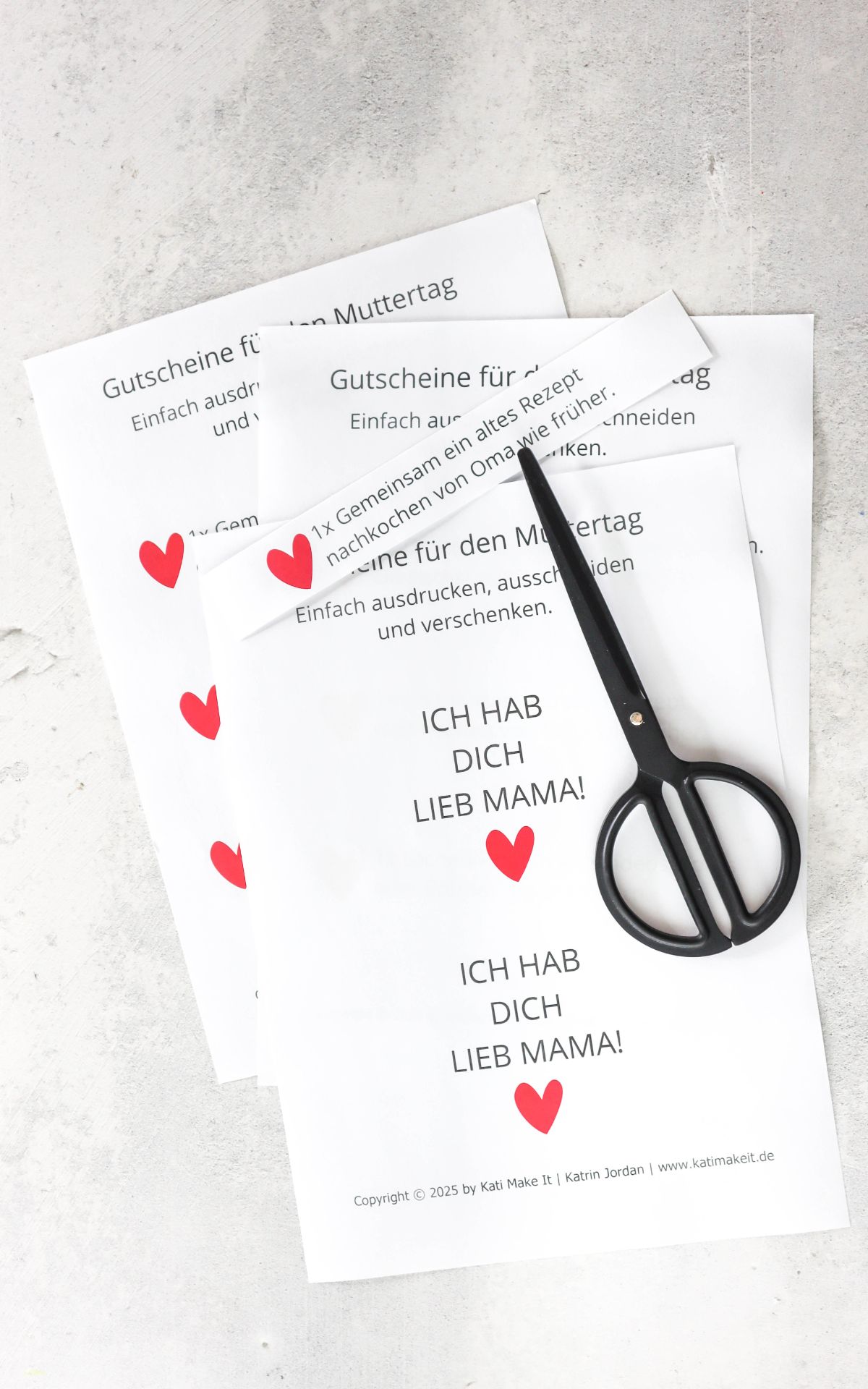Gutscheine schön verpacken: 3 kreative DIY-Ideen mit Vorlagen für den Muttertag. Plus 50 Gutscheinideen für unvergessliche Momente und schöne Erinnerungen! 