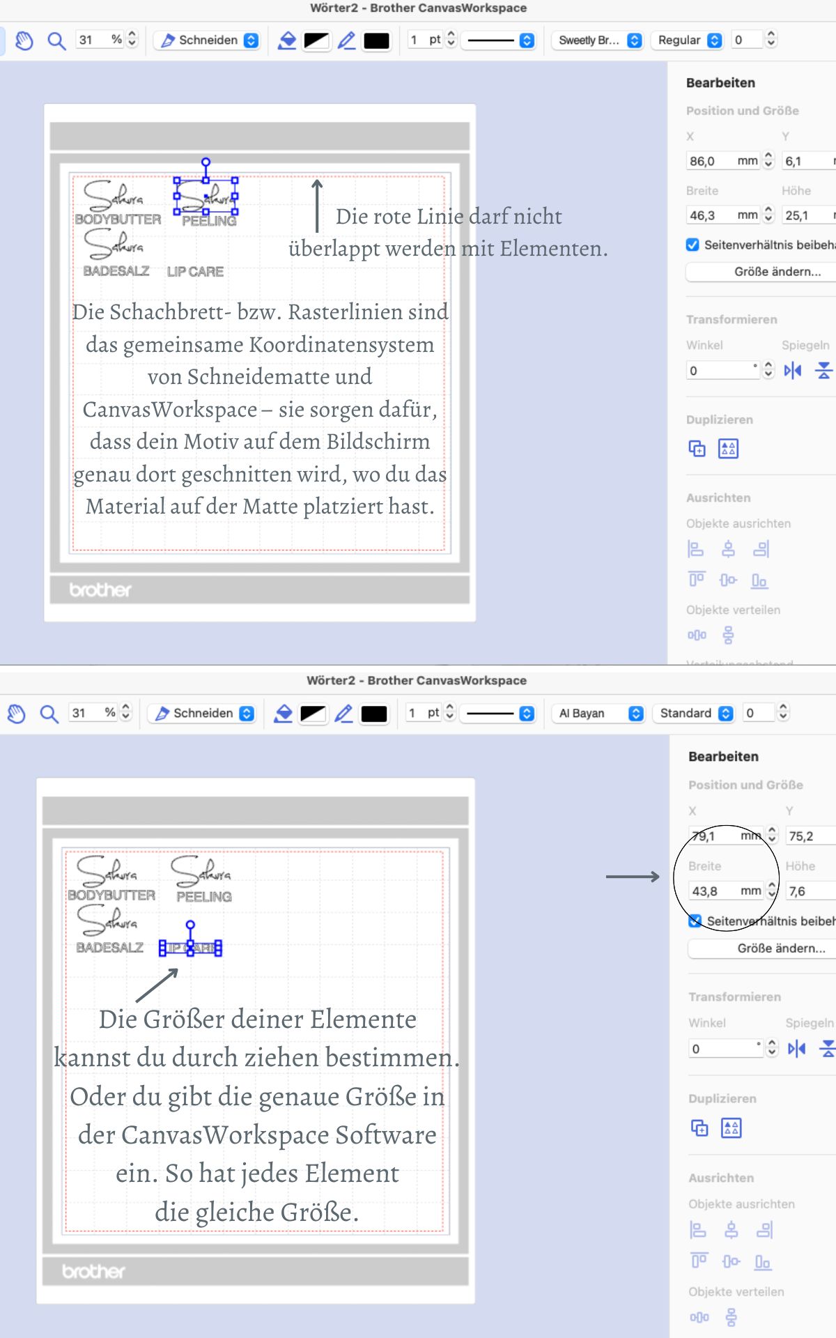 3D Blumen & Wellness Geschenk basteln: Mit dem Plotter entstehen Kirschblüten & Schriftzüge mit Japan-Flair für deine DIY Body Butter, Lippenbalsam & Peeling.