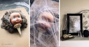 Halloween Idee: DIY Geisterbild mit Gruseleffekt im Bilderrahmen | Kati Make It!