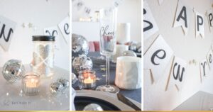 Jetzt kannst du Silvester-Sterne direkt passgenau auf die freien Flächen ziehen und ausschneiden lassen. So nutzt du dein Material optimal, vermeidest Verschwendung und hast gleichzeitig hübsche Extras: Die Sterne kannst du später als Streudeko, zusätzliche Girlande oder als Akzente auf die Wimpeln einsetzen. Nachhaltig, effizient und kreativ – genau so macht Basteln für Silvester richtig Spaß. Basteln für Silvester: Funkelnde DIY Ideen für Girlanden und Tischdeko zu Silvester | Kati Make It!