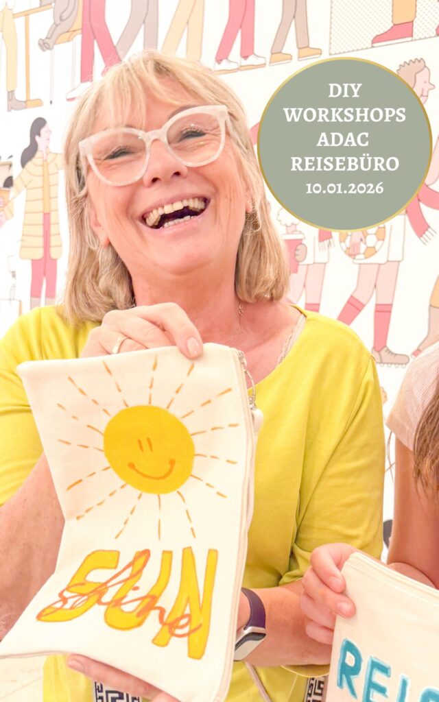 DIY-Taschen-Workshop im Breuningerland Ludwigsburg: Kreative Workshops zur Eröffnung des ADAC Reisebüros am 10. Januar 2026 – Gestalte dein persönliches Accessoire und starte stylisch in den nächsten Urlaub. ADAC Reisebüro Ludwigsburg - Kostenloser DIY Workshop am 10.01.2026 | Kati Make It!