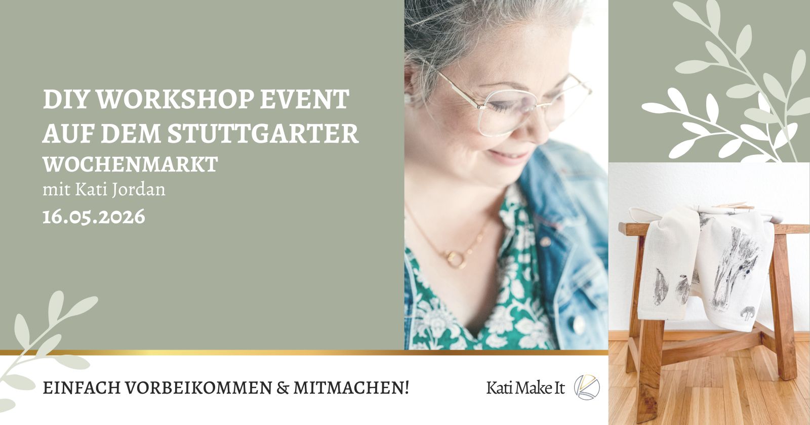 Küchentücher bedrucken mit Gemüseprints - DIY Workshop auf dem Stuttgarter Wochenmarkt DIY Workshop in Stuttgart: Gestalte Küchentücher mit kreativen Gemüseprints und DIY Stempeln. Alle Infos zu Termin, Ort und Teilnahme am 16.05. auf dem Schillerplatz.