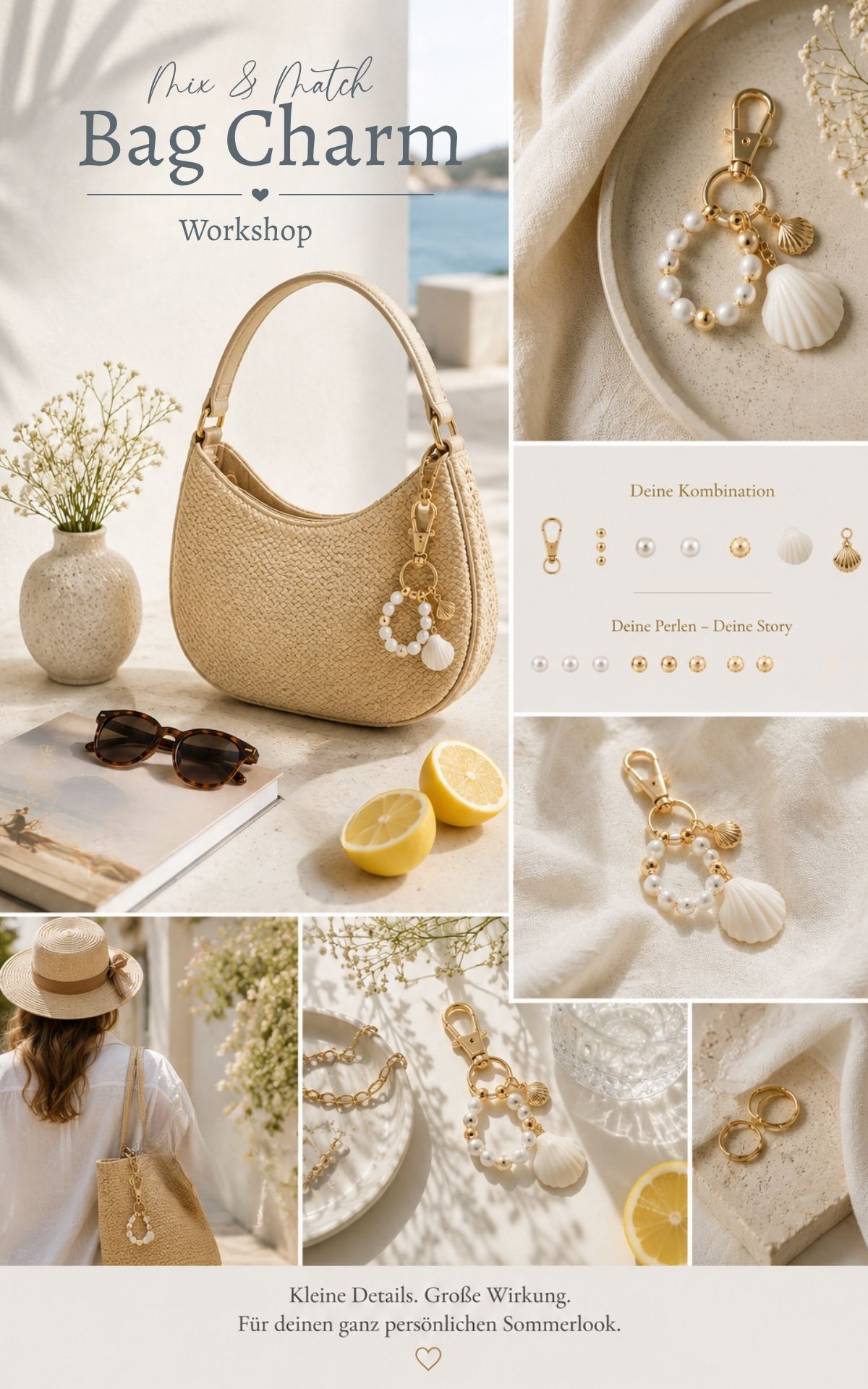 Zur Neueröffnung der Damenabteilung lädt Oberpaur Ludwigsburg zum DIY Workshop ein. Gestalte am 04.07.2026 deinen persönlichen Mix & Match Bag Charm. DIY Workshop in Ludwigsburg: Gestalte deinen Mix & Match Bag Charm bei Oberpaur | Kati Make It!